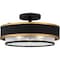 Quoizel Lockwood 3-Light Earth Black Semi-Flush Mount QSF5572EK - alternate 1